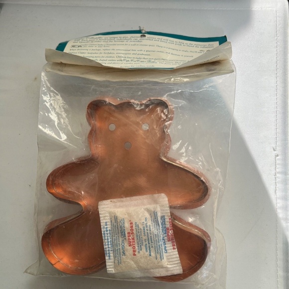 Cape Cod Copper Works Christmas Cookie Cutter Art Teddy Bear New Old Stock 7" - Picture 4 of 6